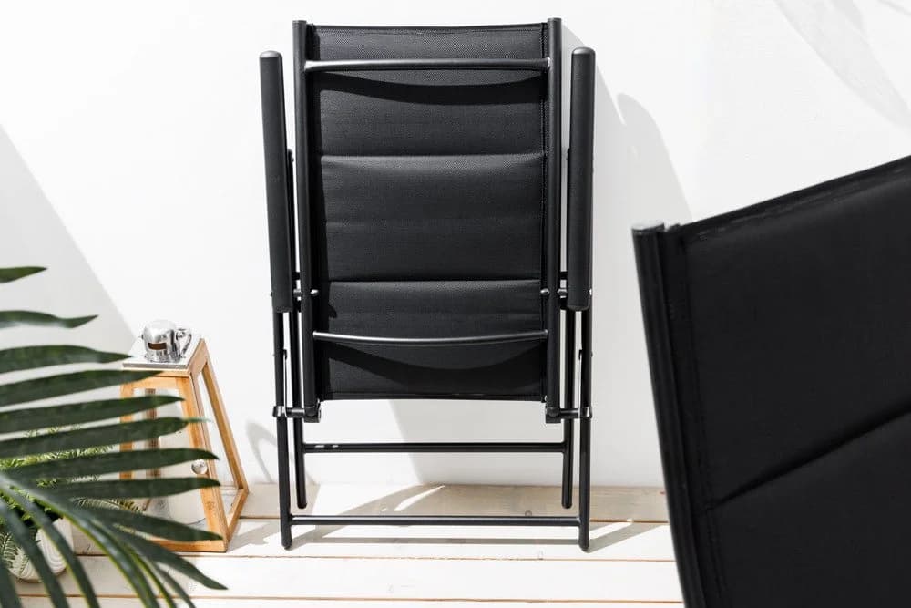 riess-ambiente Gartenstuhl COMFORT LINE Anthrazit zusammenklappbarer Hochlehner - Bild 5