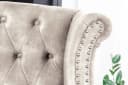 Riess Ambiente Ohrensessel Chesterfield Champagner Beige Samt Bild 5