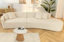 riess-ambiente Big-Sofa ATELIER L 330cm Beige Bouclé Bild 3
