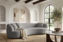 riess-ambiente 3-Sitzer ATELIER 230cm grau Bouclé-Bezug Sofa Bild 2