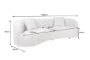 riess-ambiente 3-Sitzer ATELIER 230cm grau Bouclé-Bezug Sofa Bild 3