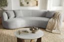 riess-ambiente 3-Sitzer ATELIER 230cm grau Bouclé-Bezug Sofa Bild 5