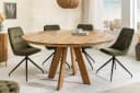 riess-ambiente Esstisch ART WOOD 120cm braun massiv Bild 2