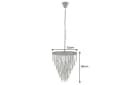riess-ambiente Kronleuchter KRISTALL 50cm grau – Hängeleuchte mit Glasprismen & schwarzem Eisen Bild 5