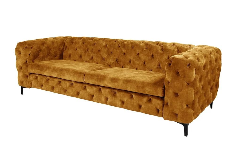 riess-ambiente 3-Sitzer Sofa Chesterfield Senfgelb - Bild 2
