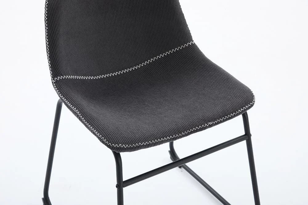 riess-ambiente Esszimmerstuhl DJANGO grau/schwarz Cord Metallgestell - Bild 4