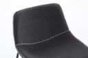 riess-ambiente Esszimmerstuhl DJANGO grau/schwarz Cord Metallgestell Bild 5