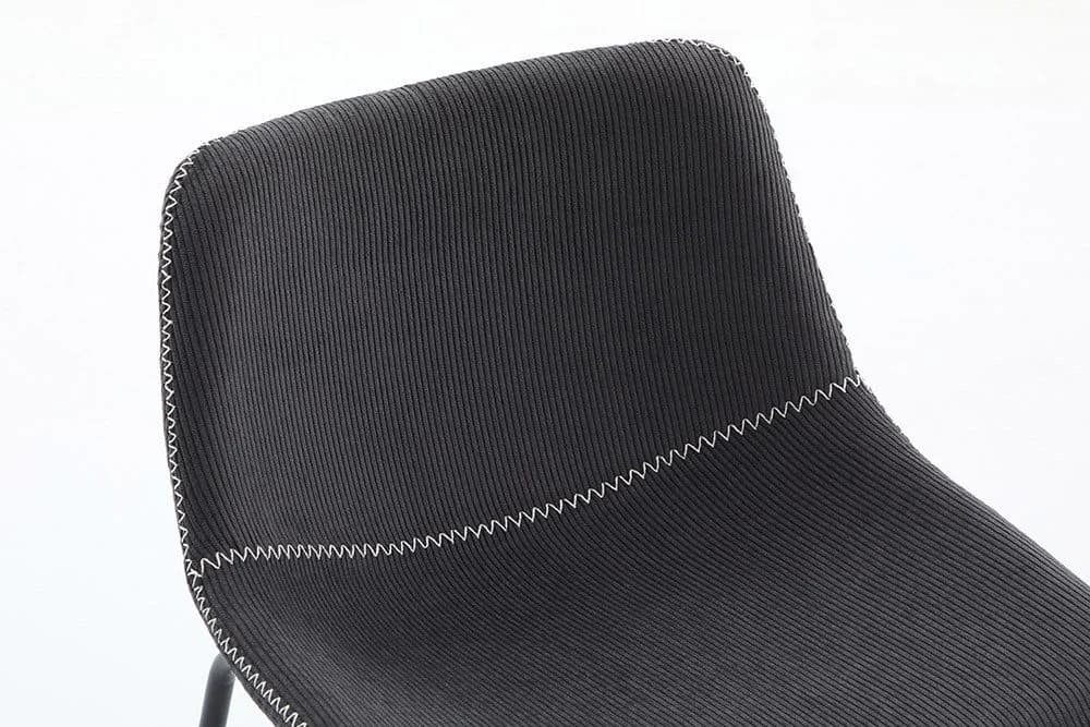 riess-ambiente Esszimmerstuhl DJANGO grau/schwarz Cord Metallgestell - Bild 5