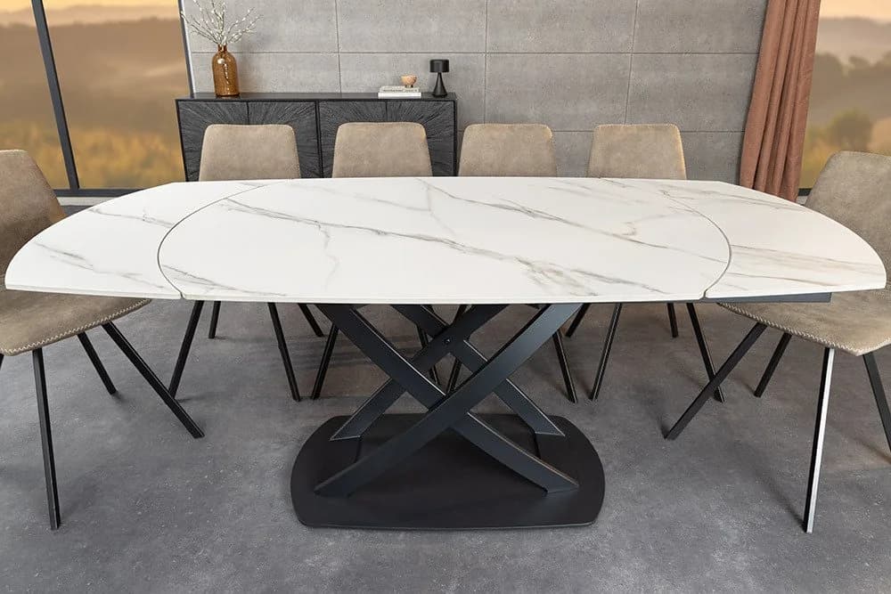 riess-ambiente Esstisch INCEPTION Oval Keramik Marmor-Design Ausziehbar - Bild 2