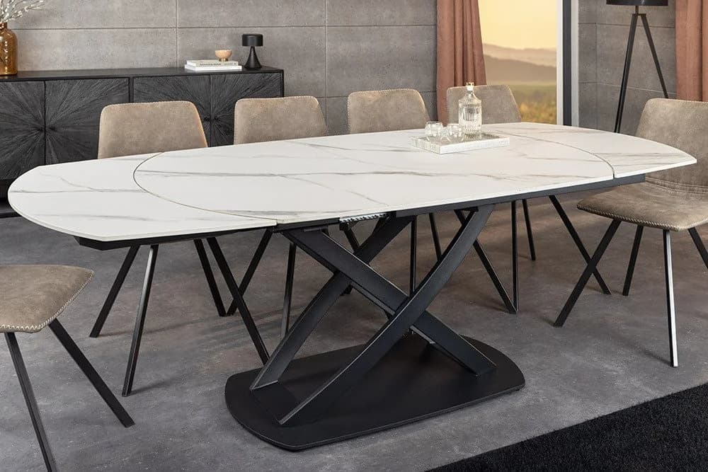 riess-ambiente Esstisch INCEPTION Oval Keramik Marmor-Design Ausziehbar - Bild 3