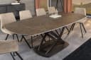 riess-ambiente Esstisch INCEPTION Keramik Rost-Design ausziehbar oval Bild 1