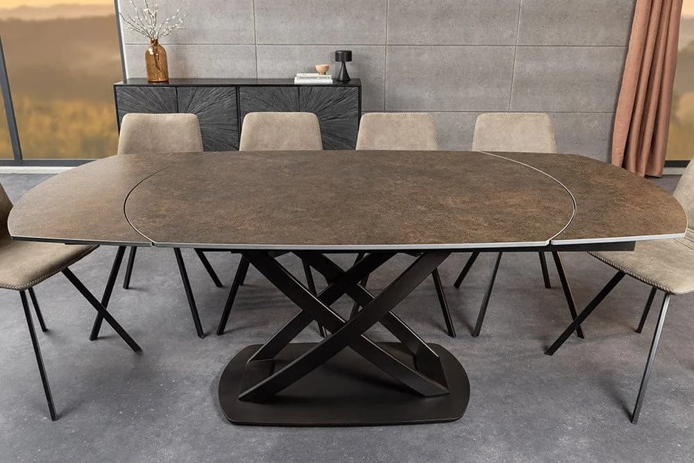 riess-ambiente Esstisch INCEPTION Keramik Rost-Design ausziehbar oval - Bild 3