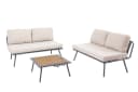riess-ambiente Outdoor Lounge MOBILE MODULAR Anthrazit/Hellgrau mit Tisch Bild 5