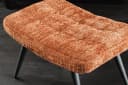 riess-ambiente Fußhocker SCANDINAVIA Chenille rostbraun Metallbeine Bild 4