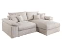 riess-ambiente Ecksofa ATMOSPHERE XL Beige Cord mit Ottomane Bild 2