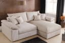 riess-ambiente Ecksofa ATMOSPHERE XL Beige Cord mit Ottomane Bild 4