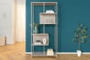 riess-ambiente Bücherregal SLIM LINE 185cm Champagner Beige Metall Raumteiler Bild 1