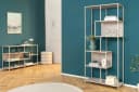 riess-ambiente Bücherregal SLIM LINE 185cm Champagner Beige Metall Raumteiler Bild 3