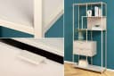 riess-ambiente Bücherregal SLIM LINE Champagner Beige Metall mit Schubladen Bild 3