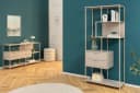 riess-ambiente Bücherregal SLIM LINE Champagner Beige Metall mit Schubladen Bild 4