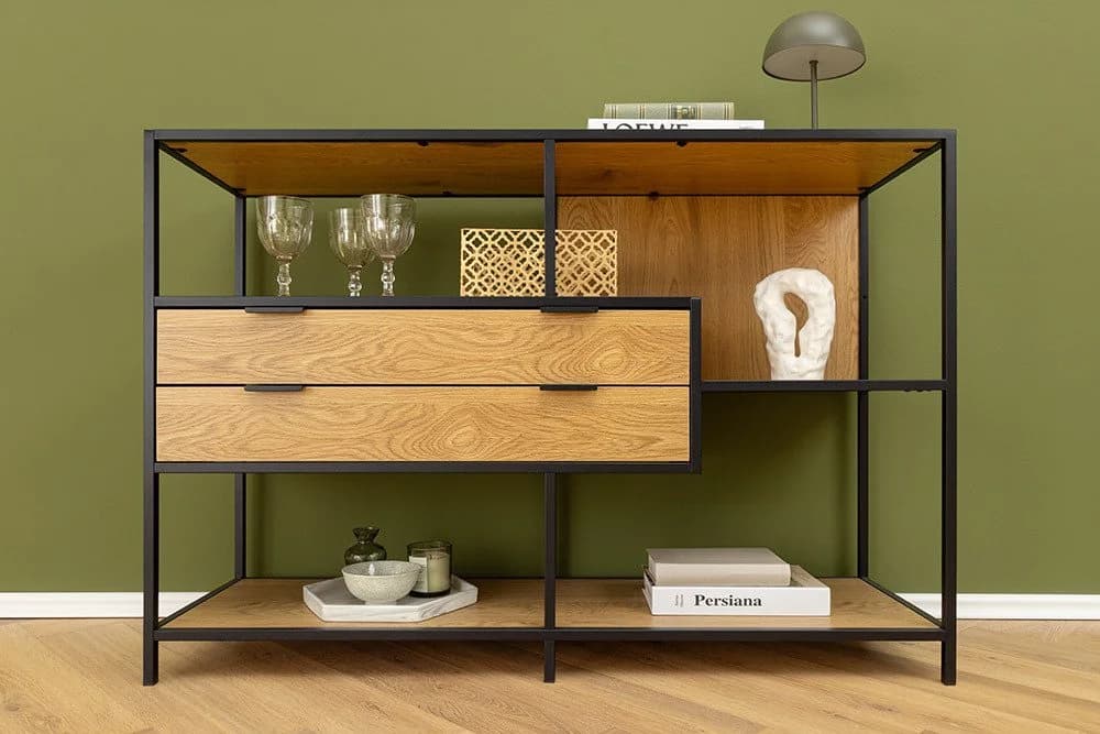 riess-ambiente Bücherregal SLIM LINE Industrial Design mit Schubladen - Bild 4
