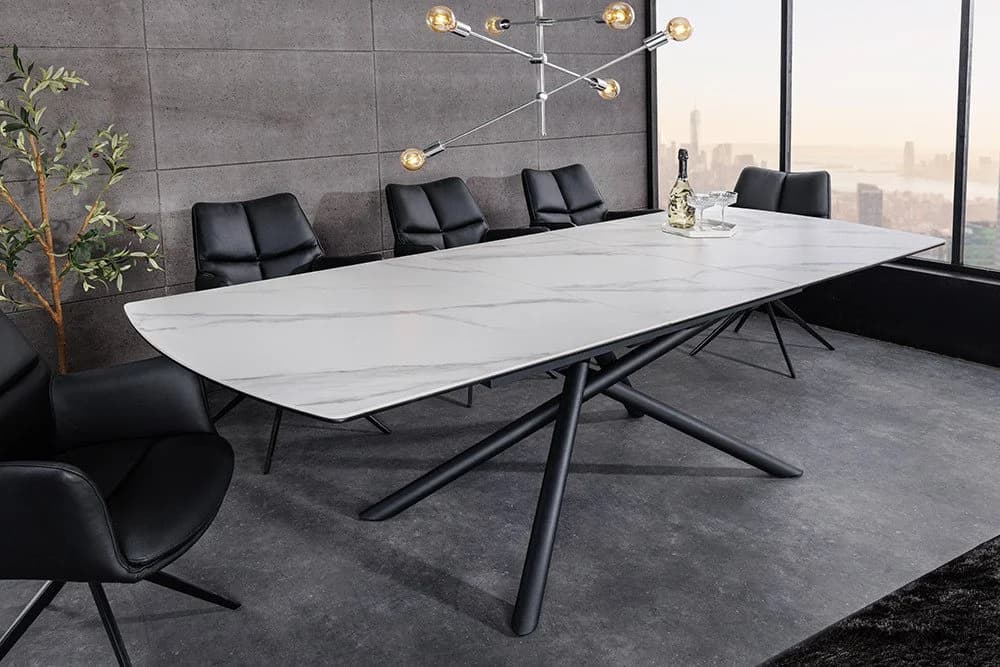 riess-ambiente Esstisch MIKADO Marmor-Design Ausziehbar 10 Personen - Bild 3