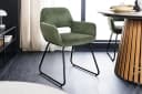 riess-ambiente Armlehnstuhl MUSTANG Retro Cord grün/schwarz Bild 2