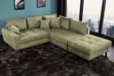 riess-ambiente Ecksofa KENT 220cm Grün Cord L-Form Bild 2
