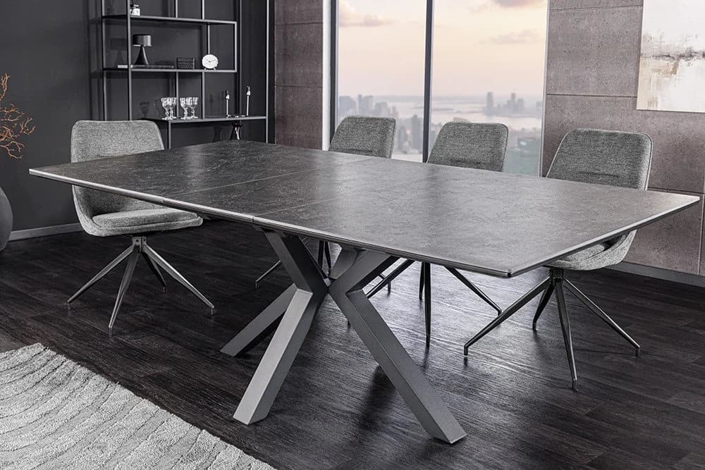 riess-ambiente Esstisch ETERNITY 160-200cm Graphit-Grau Metall - Bild 2