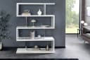 riess-ambiente Standregal SNAKE Weiß/Silber Modern Bild 1