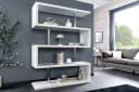 riess-ambiente Standregal SNAKE Weiß/Silber Modern Bild 2