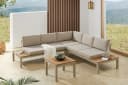 riess-ambiente Sitzgruppe Miami Lounge 240cm Champagner Greige Bild 1
