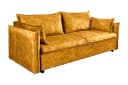 riess-ambiente Schlafsofa APARTMENT 215cm senfgelb Samt mit Bettkasten Bild 1