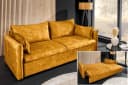 riess-ambiente Schlafsofa APARTMENT 215cm senfgelb Samt mit Bettkasten Bild 2