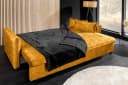 riess-ambiente Schlafsofa APARTMENT 215cm senfgelb Samt mit Bettkasten Bild 4