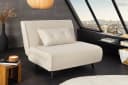 riess-ambiente Relaxsessel SMART MULTIFUNCTION 100cm Beige Cord Bettfunktion Bild 2