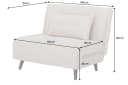 riess-ambiente Relaxsessel SMART MULTIFUNCTION 100cm Beige Cord Bettfunktion Bild 4