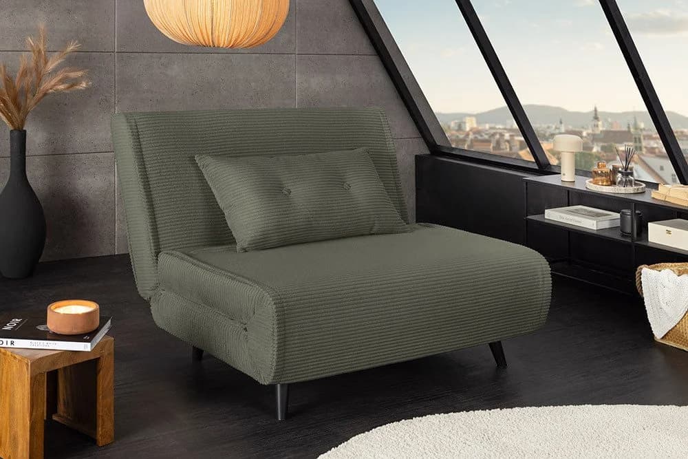 riess-ambiente Relaxsessel SMART Multifunktion Grün Cord - Bild 2