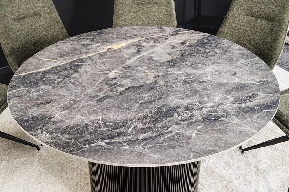 riess-ambiente Esstisch UNIQUE Ø120cm schwarz Keramik - Bild 4