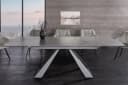 riess-ambiente Esstisch CONCORD Graphit Grau Keramik Metall Ausziehbar Bild 1