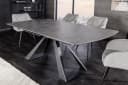 riess-ambiente Esstisch CONCORD Graphit Grau Keramik Metall Ausziehbar Bild 3