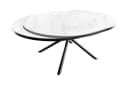 riess-ambiente Esstisch MIKADO Oval Ausziehbar Keramik Weiß/Schwarz Bild 5