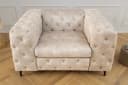 riess-ambiente Chesterfield-Sessel MODERN BAROCK Samt beige Bild 3