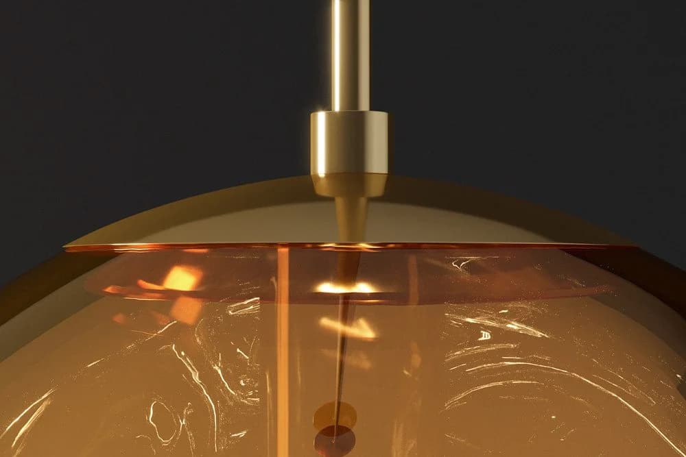 riess-ambiente Hängeleuchte LIQUID DIAMOND 20cm Gold Glas Metall - Bild 3