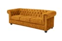 riess-ambiente Chesterfield Sofa 3-Sitzer Senfgelb Samt Bild 1