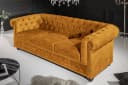 riess-ambiente Chesterfield Sofa 3-Sitzer Senfgelb Samt Bild 3
