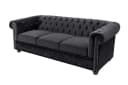 riess-ambiente Chesterfield 3-Sitzer Sofa Schwarz Samt Bild 1