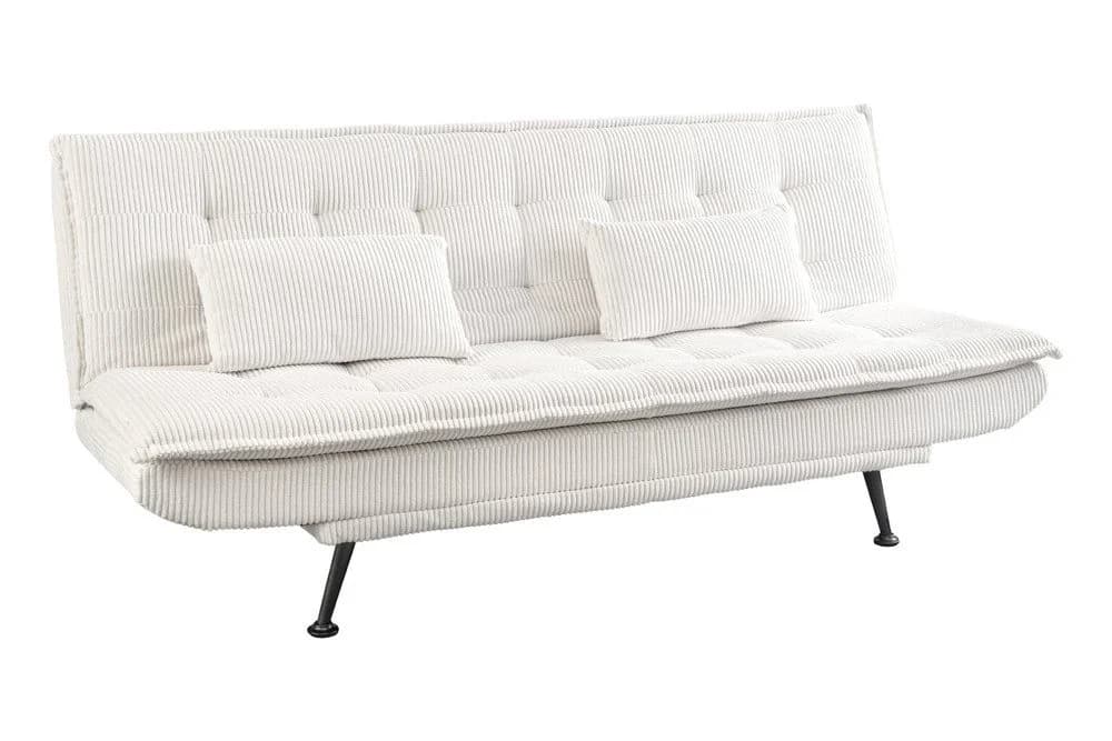 riess-ambiente Schlafsofa JAZZ 190cm beige – 3-Sitzer Sofa mit Bettfunktion, Cordbezug, modern