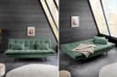 riess-ambiente Schlafsofa JAZZ 195cm Grün Cordbezug Bild 4