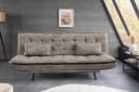 riess-ambiente Schlafsofa JAZZ 195cm taupe – 3-Sitzer Sofa mit Bettfunktion, Microfaser, modern Bild 2